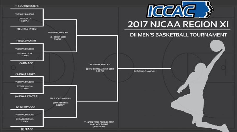Men's Region XI Tournament Brackets Released