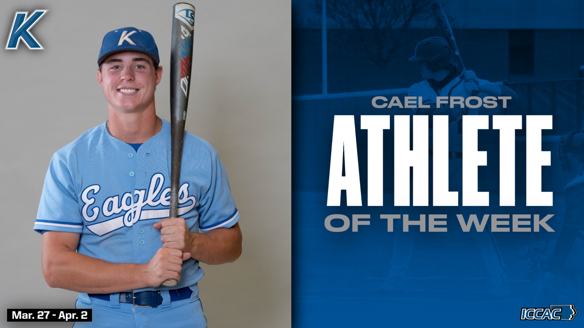Frost Named ICCAC Athlete of the Week