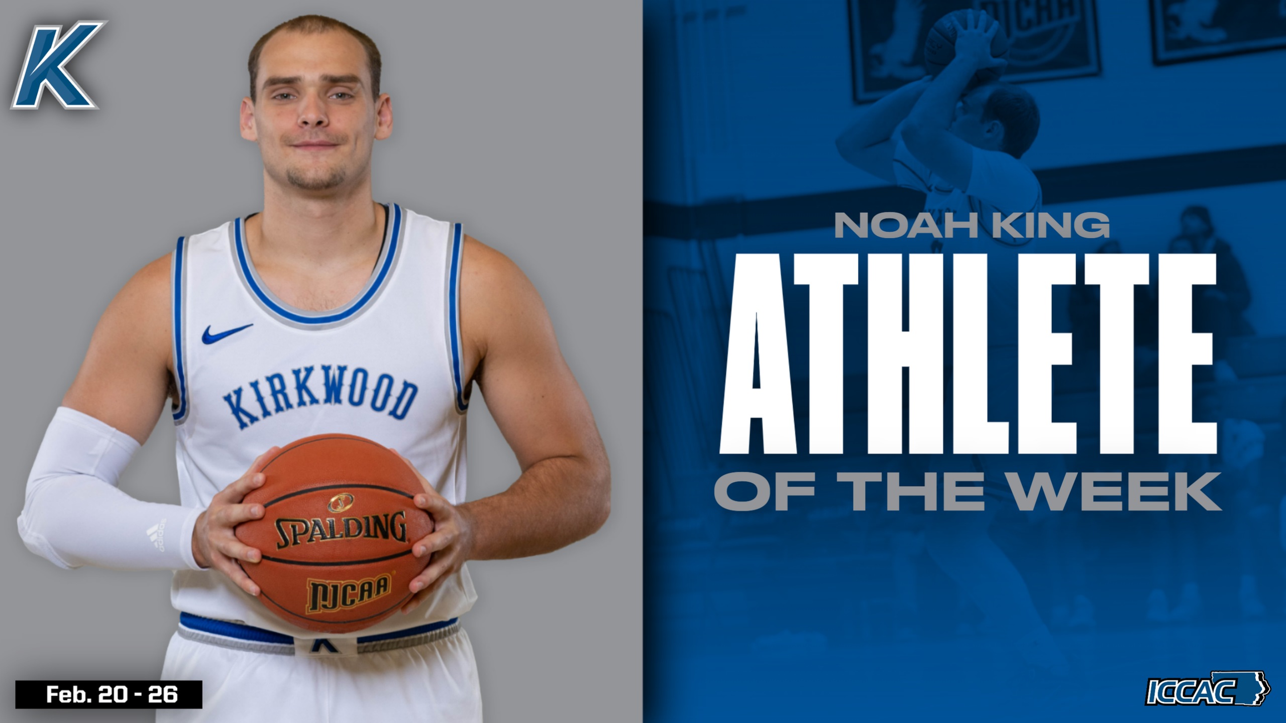 King Named ICCAC Athlete of the Week | Feb. 20-26