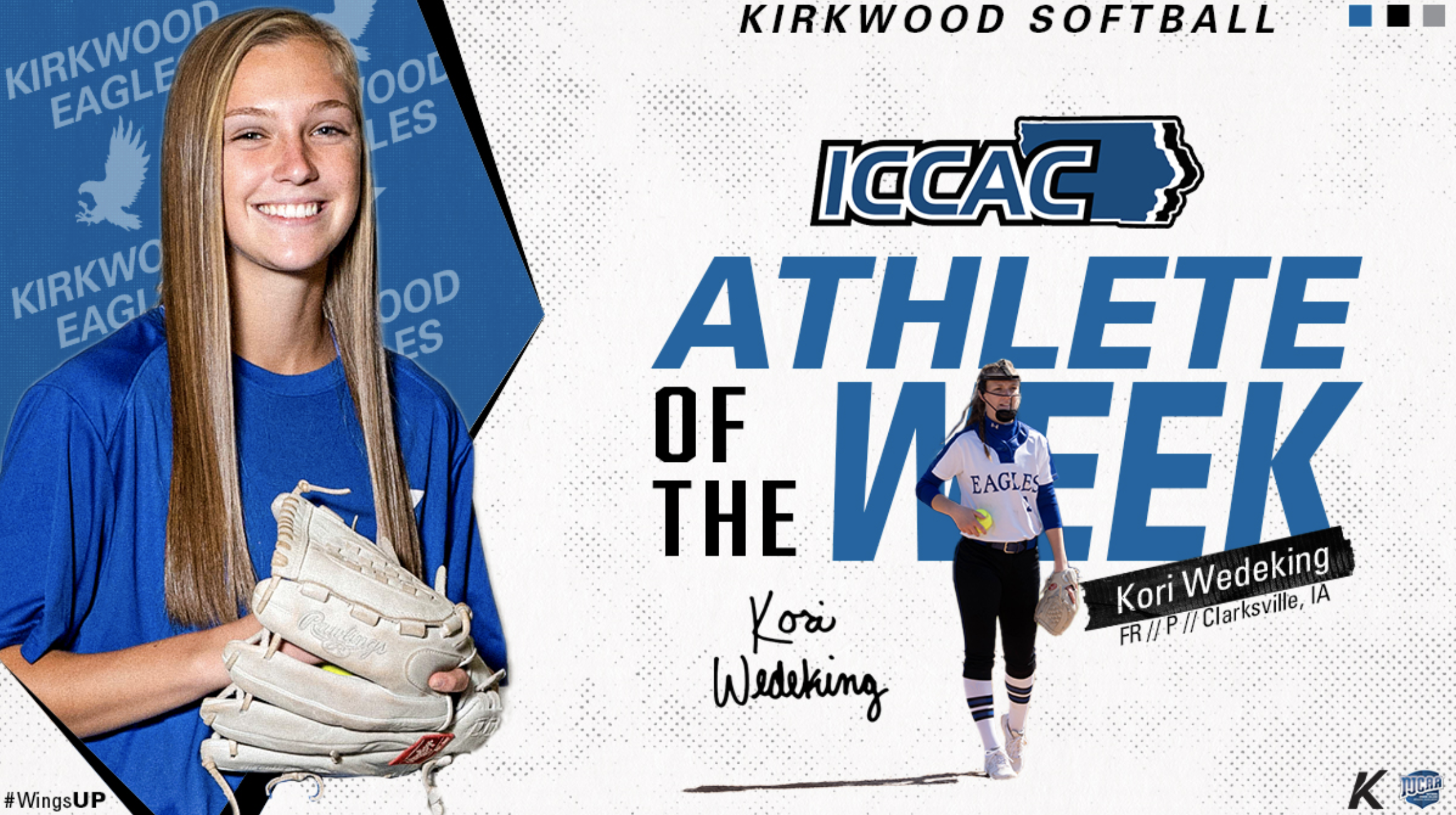 Kori Wedeking named ICCAC Athlete of the Week