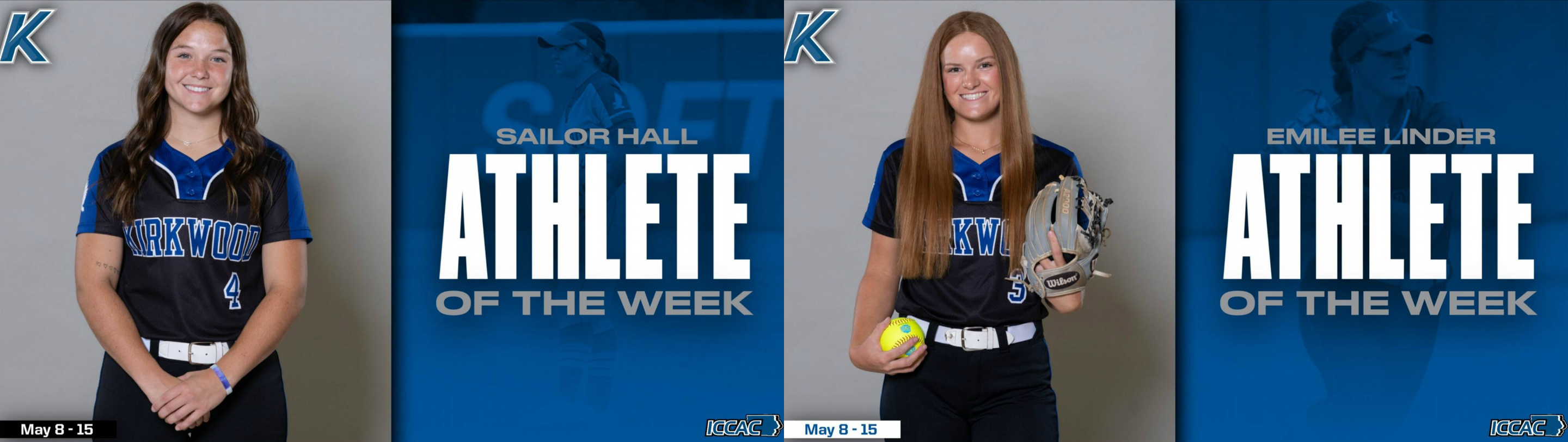 Hall & Linder Named ICCAC Athlete of the Week