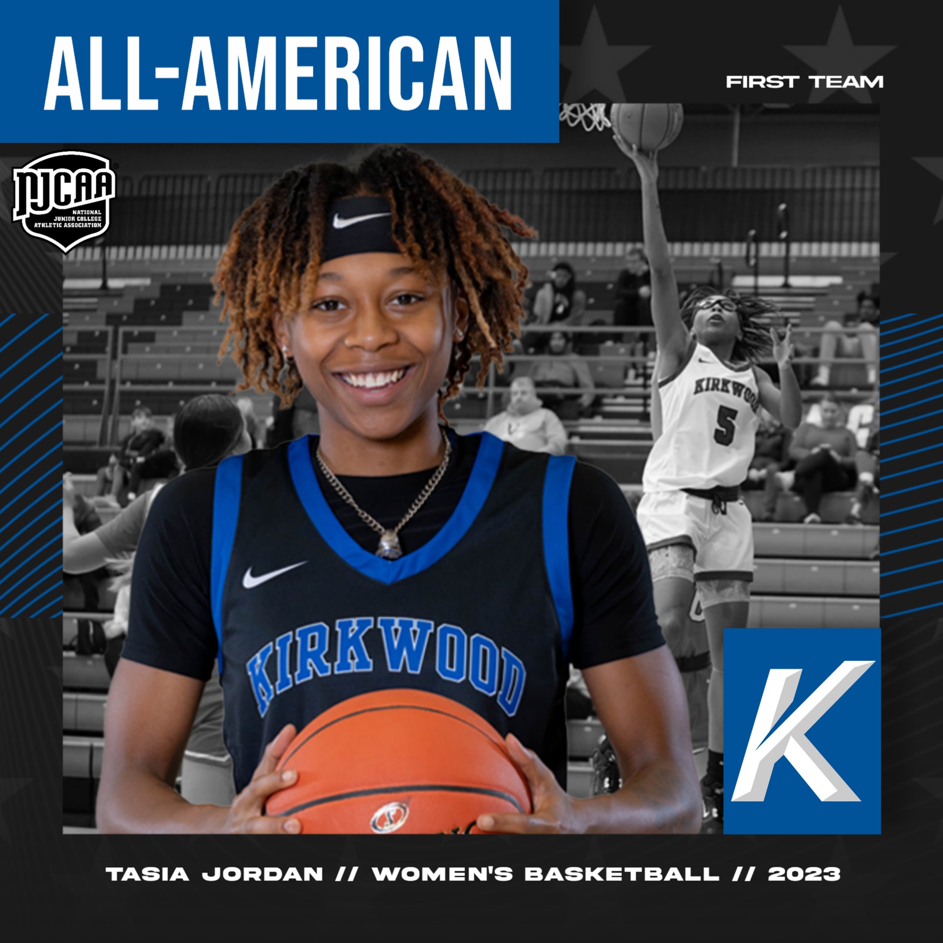 Kirkwood's Tasia Jordan tabbed first-team All-American by NJCAA