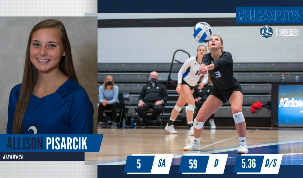 Allison Pisarcik Earns Defensive Player of the Week | NJCAA DII & ICCAC