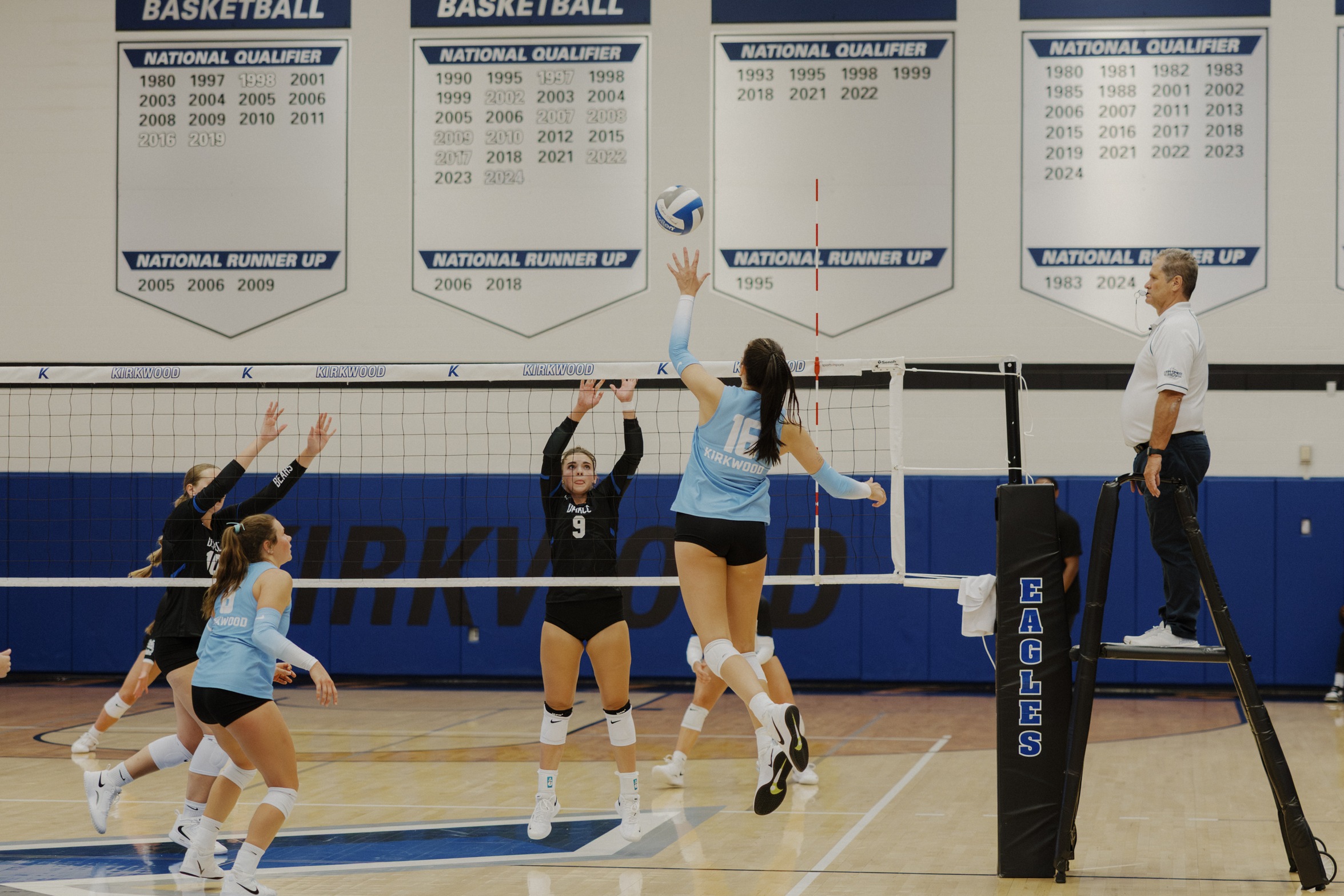 Kirkwood Volleyball Sweeps Hawkeye in ICCAC Road Test